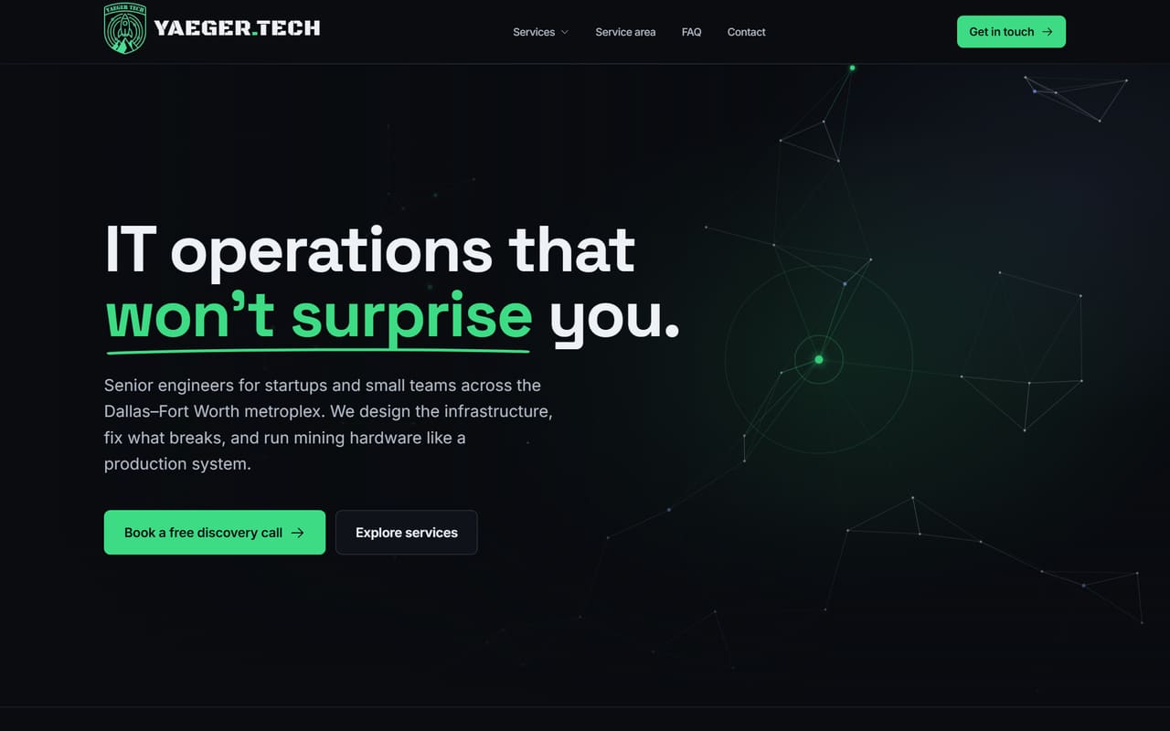 Yaeger Technologies preview